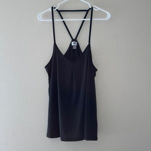 Strappy suede cami